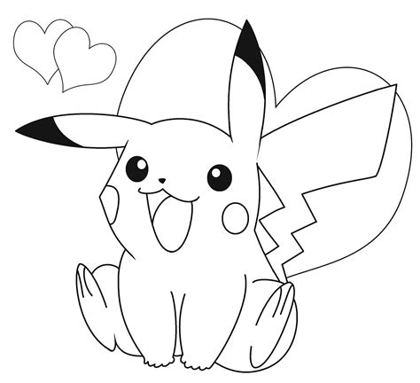 pokemon coloring page|Pikachu Pokemon coloring page 